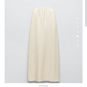 White sequin zara dress